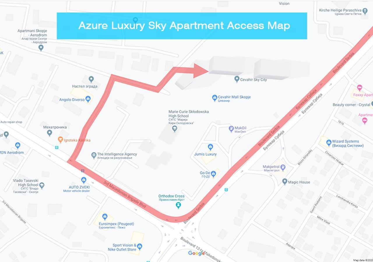 Azure Luxury Sky Apartment Skopje Buitenkant foto